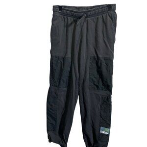 Zara Boys 13-14 Black Utility Jogger Pants Elastic‎ Waist Drawstring